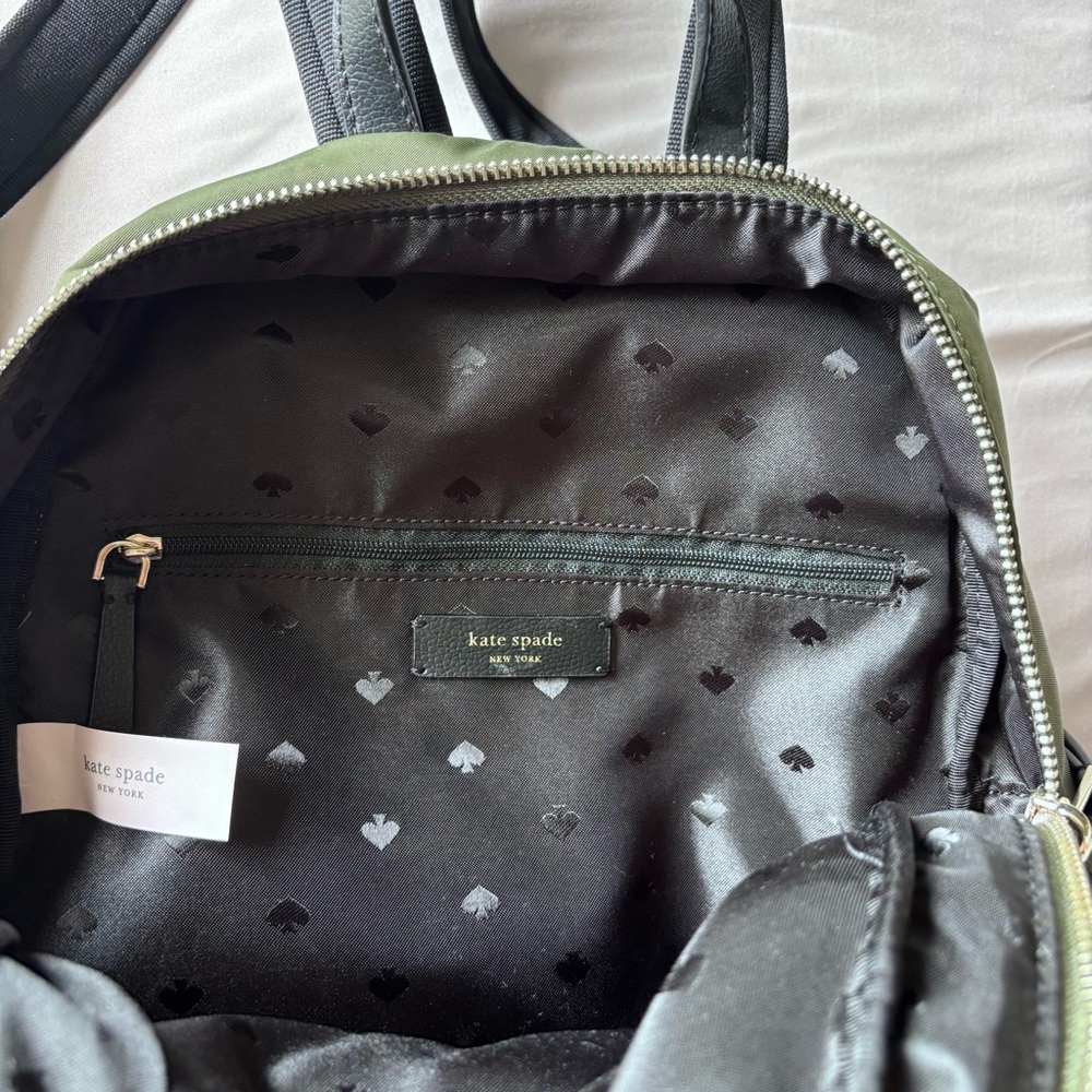 Kate Spade Olive Green Backpack - Picture 4 of 9